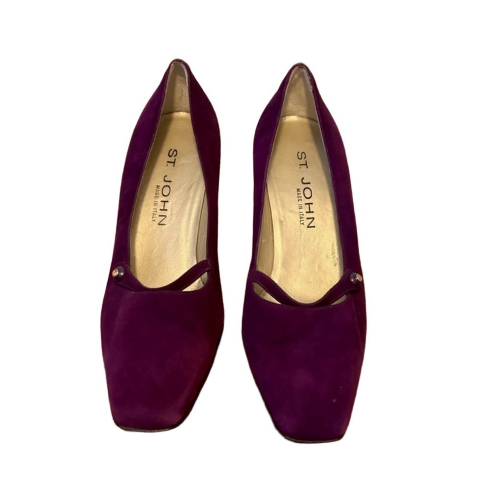 St. John Women’s Purple Suede Heels Size 7